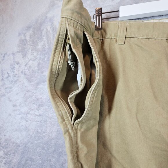 Columbia Kahki Pants Mens 42 Tan Cargo Zip pocket office casual casual outdoor g - Picture 3 of 13